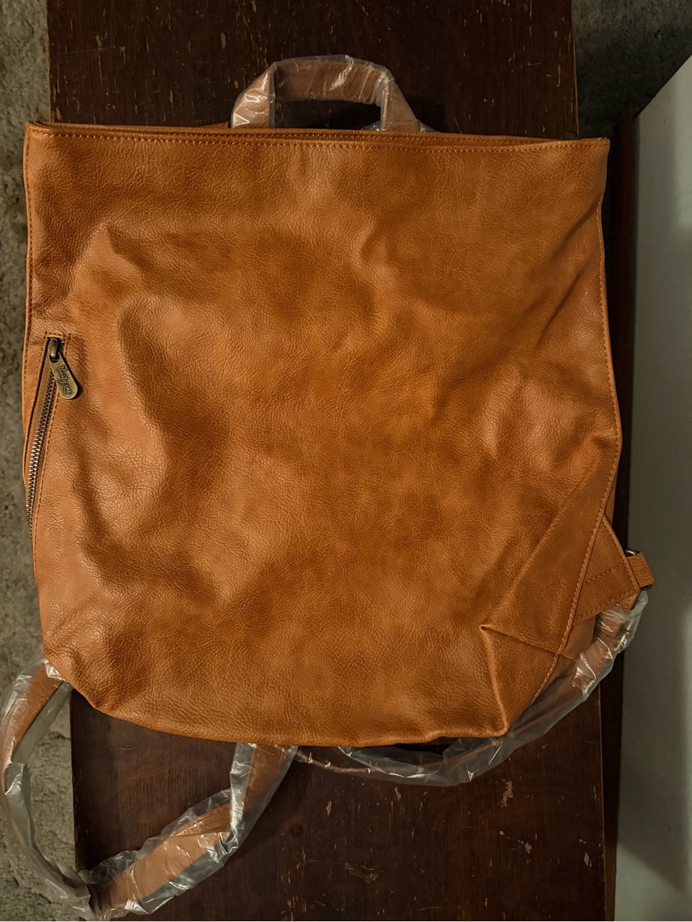 thirty-one High Street Backpack in Caramel Distressed Pebble